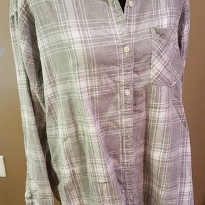 Grey Plaid flannel